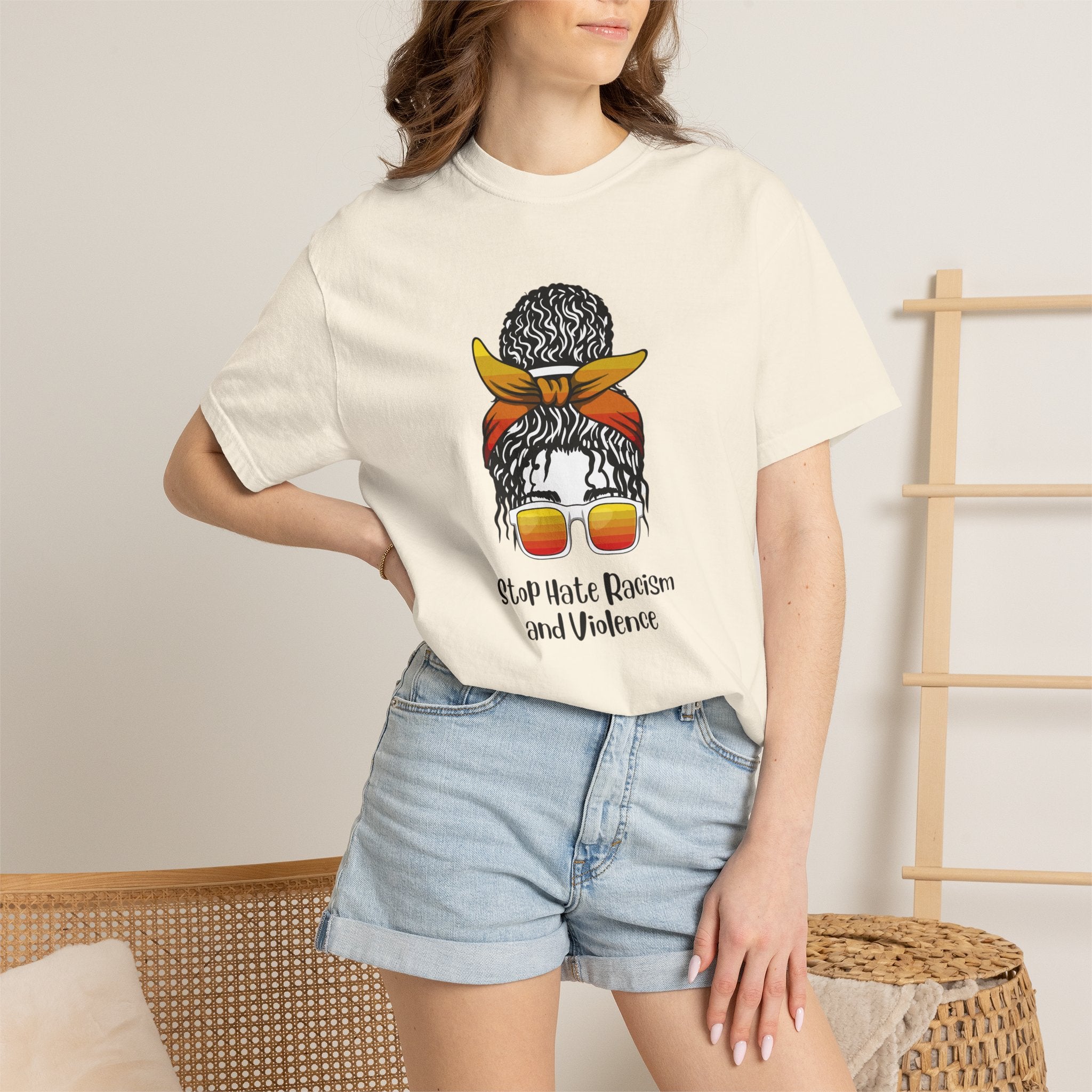 Stop Hate Racism and Violence T-Shirt — Empowering Anti-Racism Graphic Tee