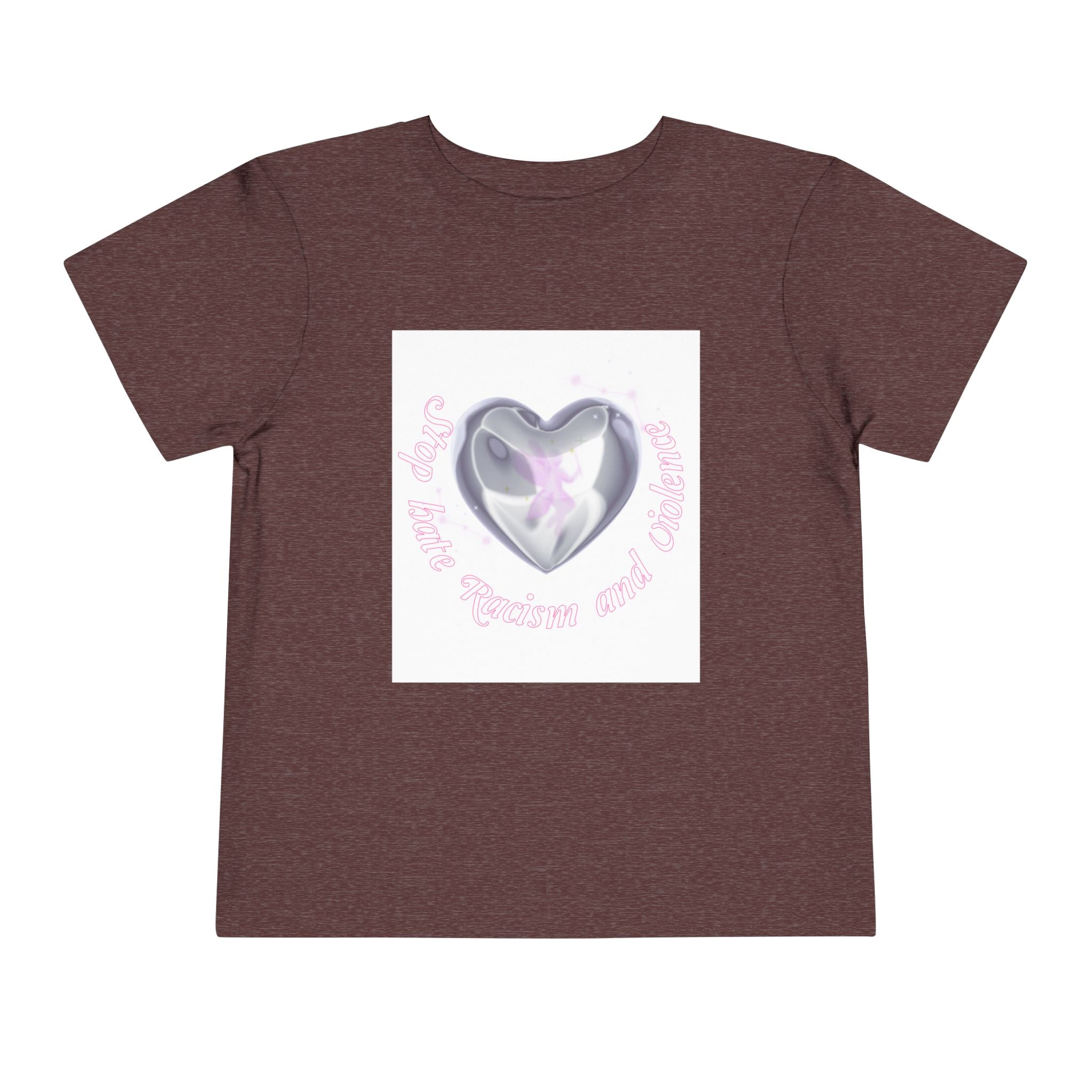 Toddler Tee — Cute Heart Unicorn "So Little, So Fierce and Magical"