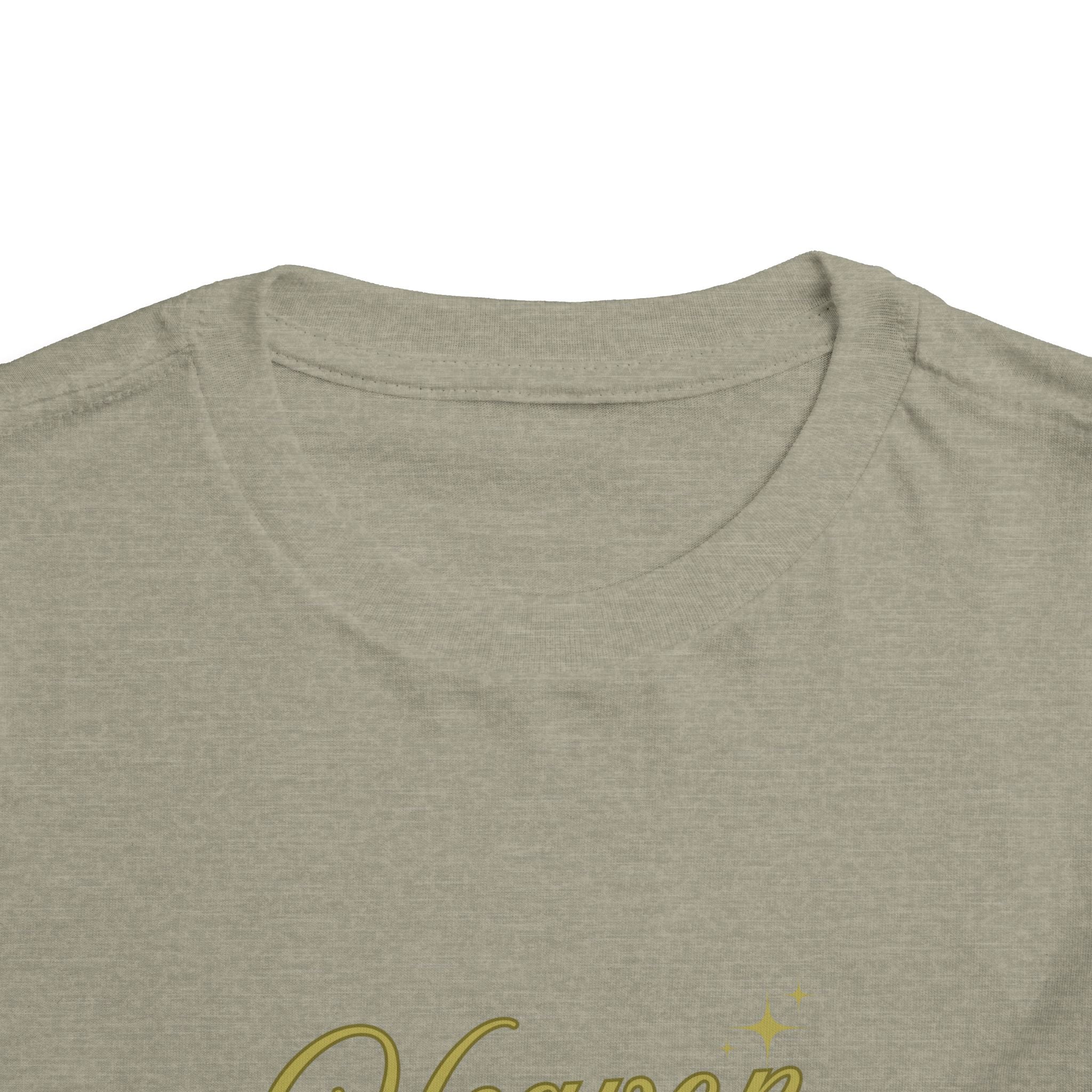 Heaven Sent Toddler Tee — Gold Script Baby Shirt