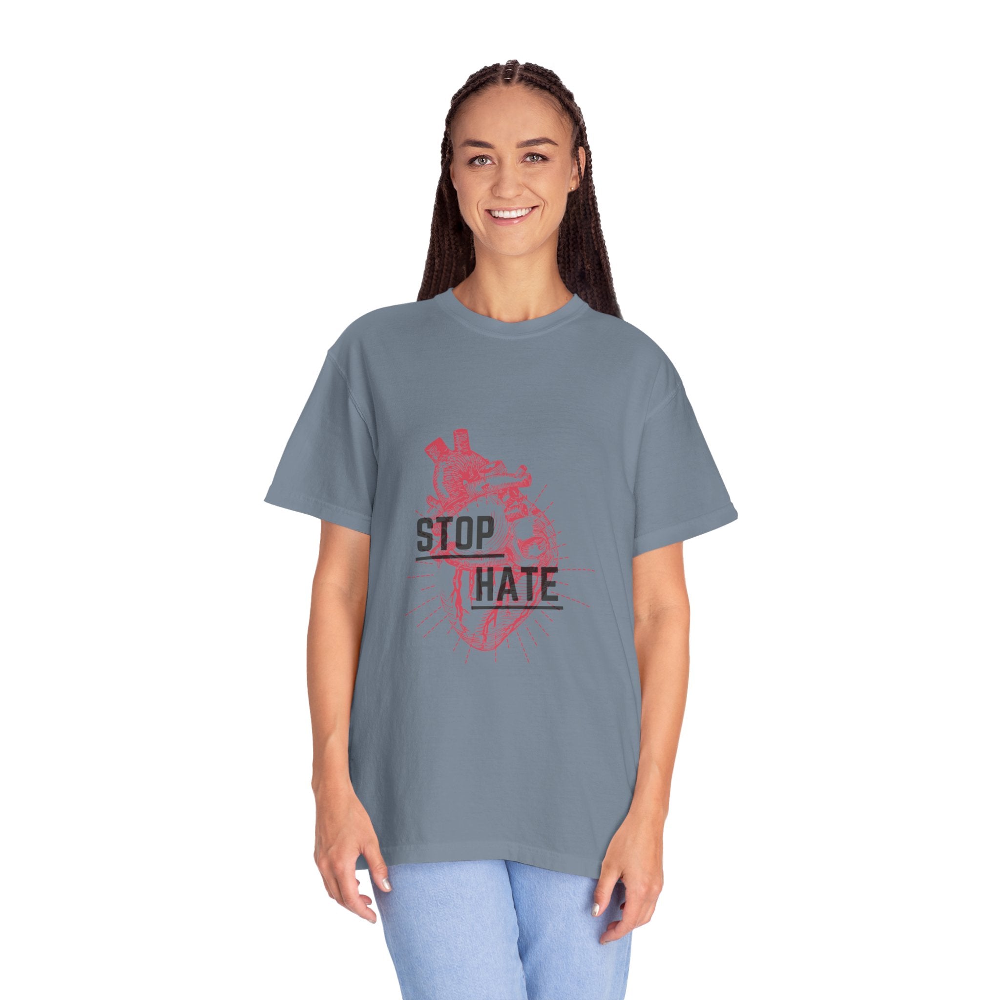 Stop Hate Heart T-Shirt — Anti-Hate Graphic Tee