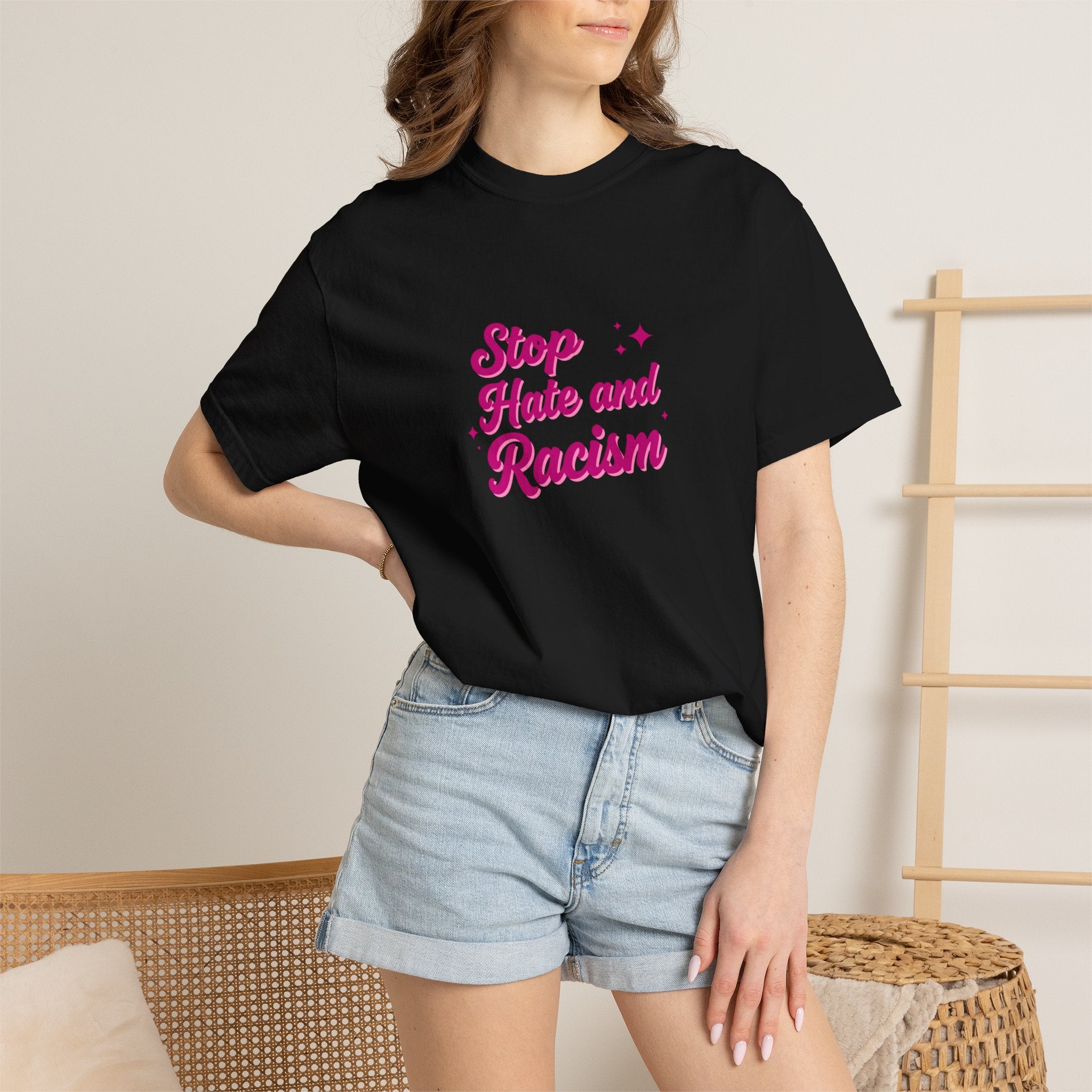 Stop Hate and Racism T-Shirt — Anti-Racism Graphic Tee