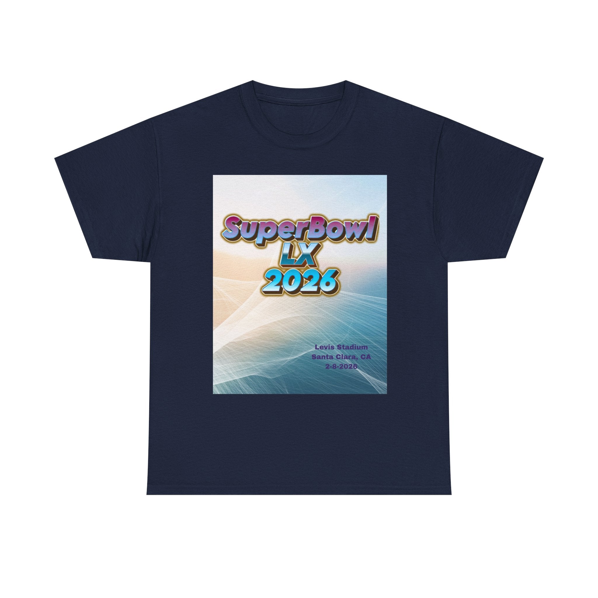 SuperBowl LX 2026 Tee — Retro Gradient Football Event T‑Shirt