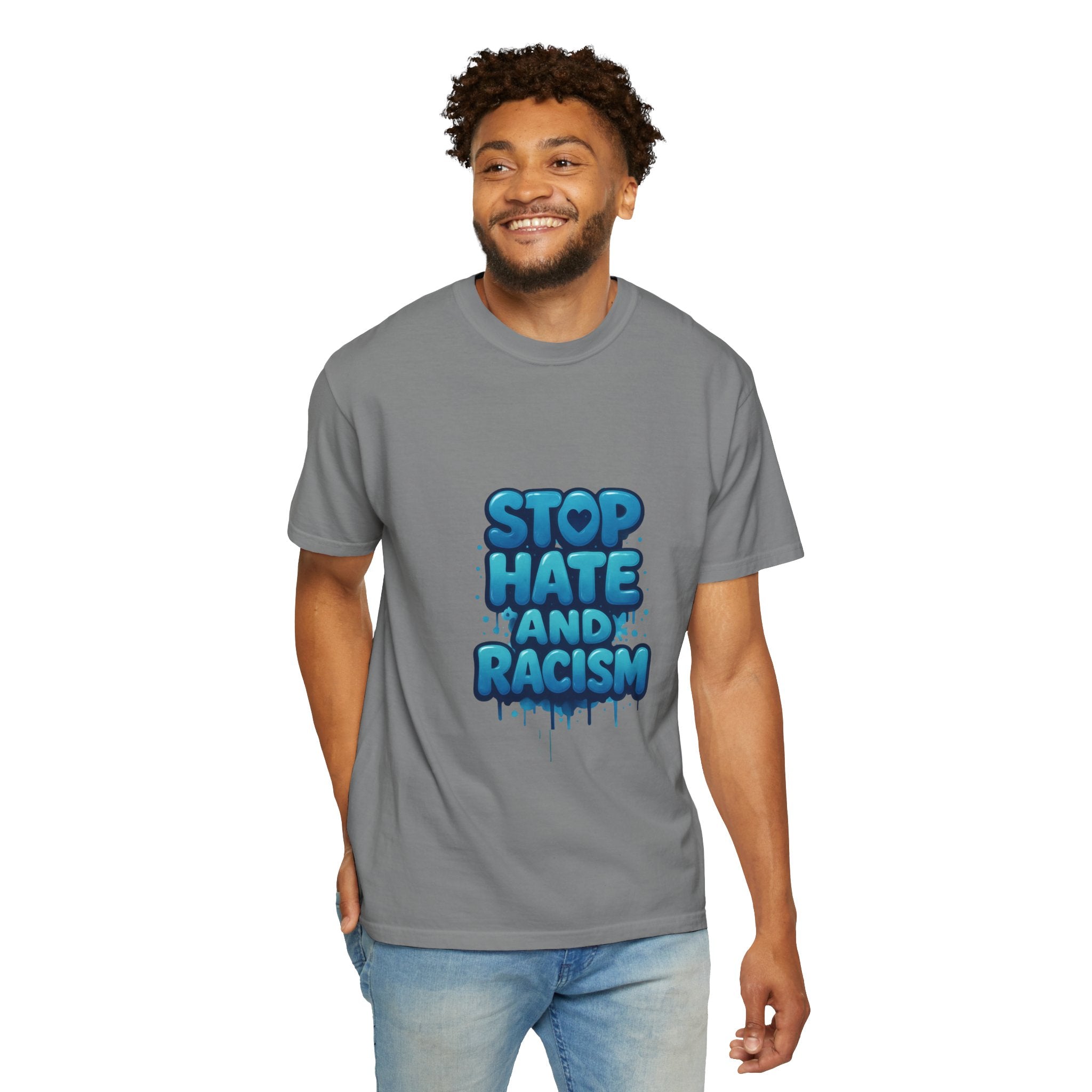 Stop Hate and Racism T-Shirt — Bold Anti-Racism Graphic Tee