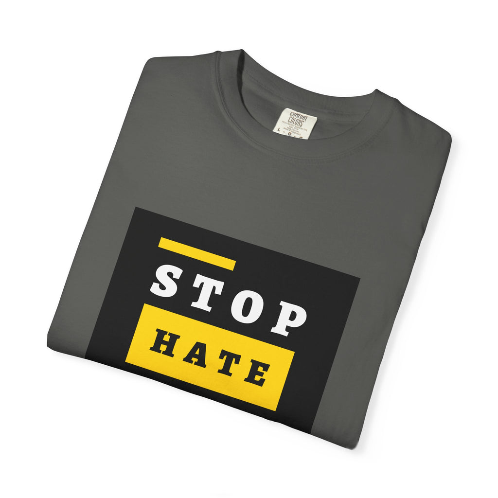 Stop Hate Racism Violence T-Shirt — Anti-Racism Message Tee