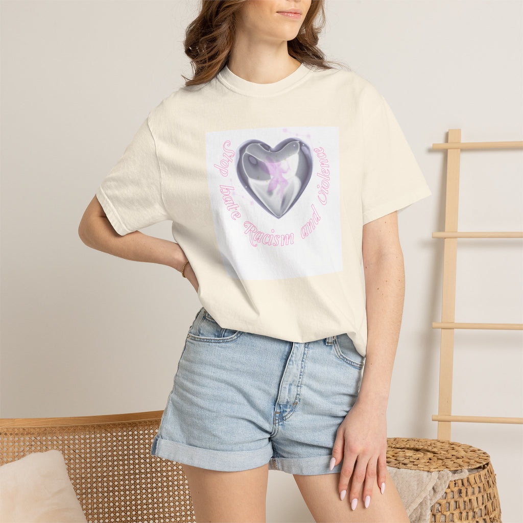 Heart Butterfly Tee — "Love, Hope, Passion and Patience" Graphic T-Shirt