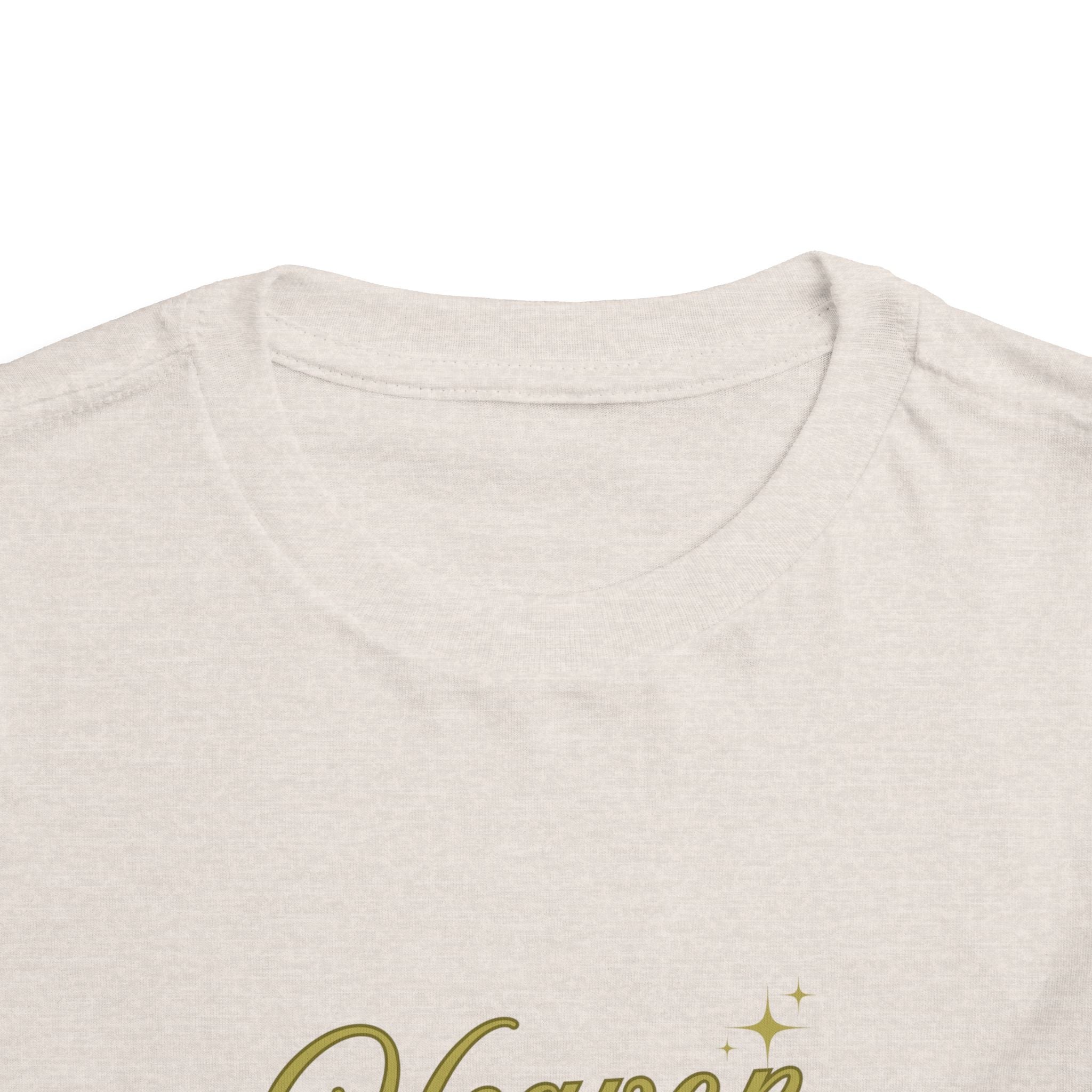Heaven Sent Toddler Tee — Gold Script Baby Shirt