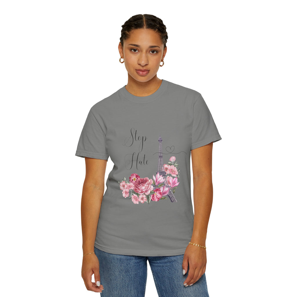 Paris Floral 'Stay Awhile' T-Shirt