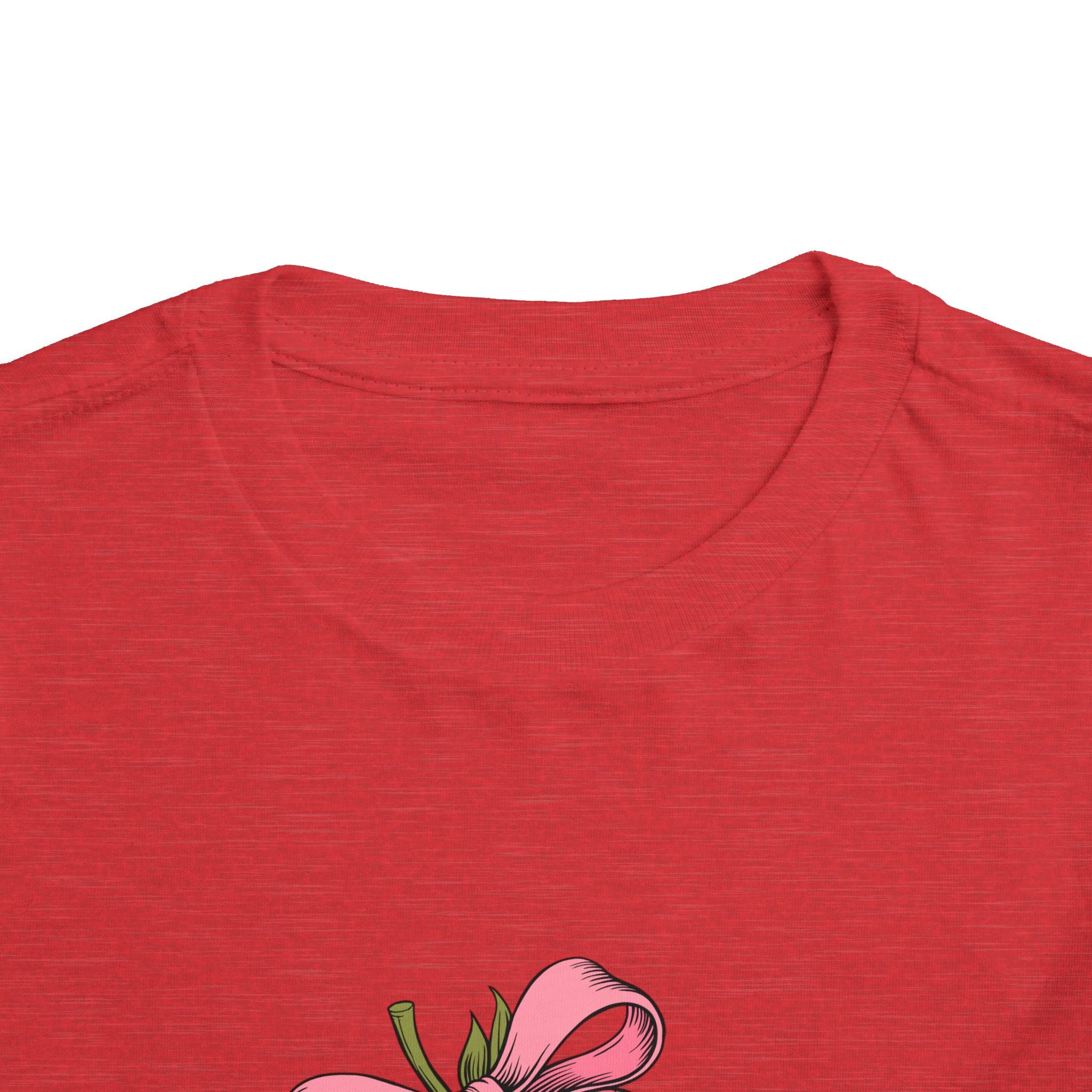 Toddler Tee — Pink Gift Strawberry Graphic "Stop Rockin and Rollin"