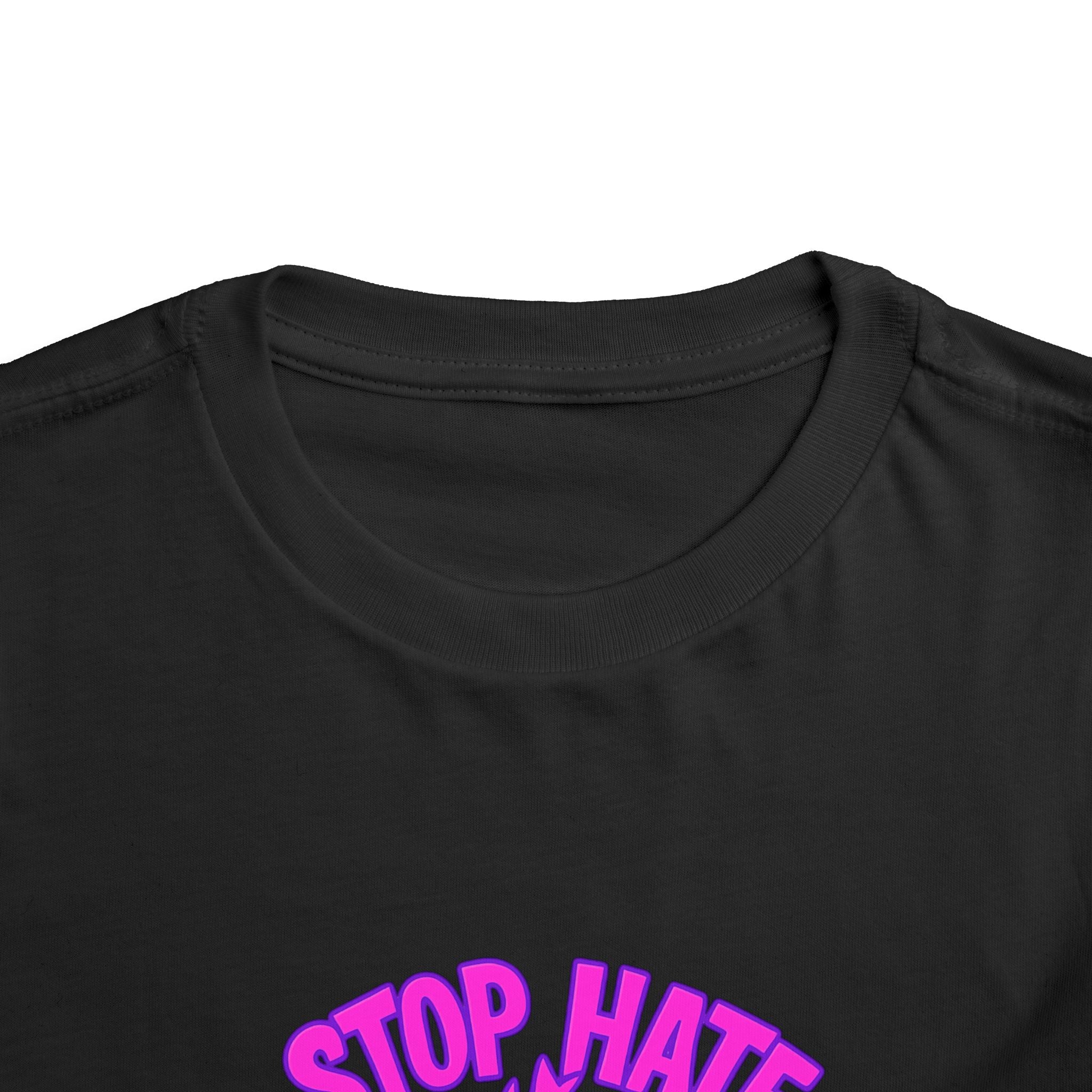 Stop Hate Toddler Tee – "Stop Hate Racism & Violence" Graphic