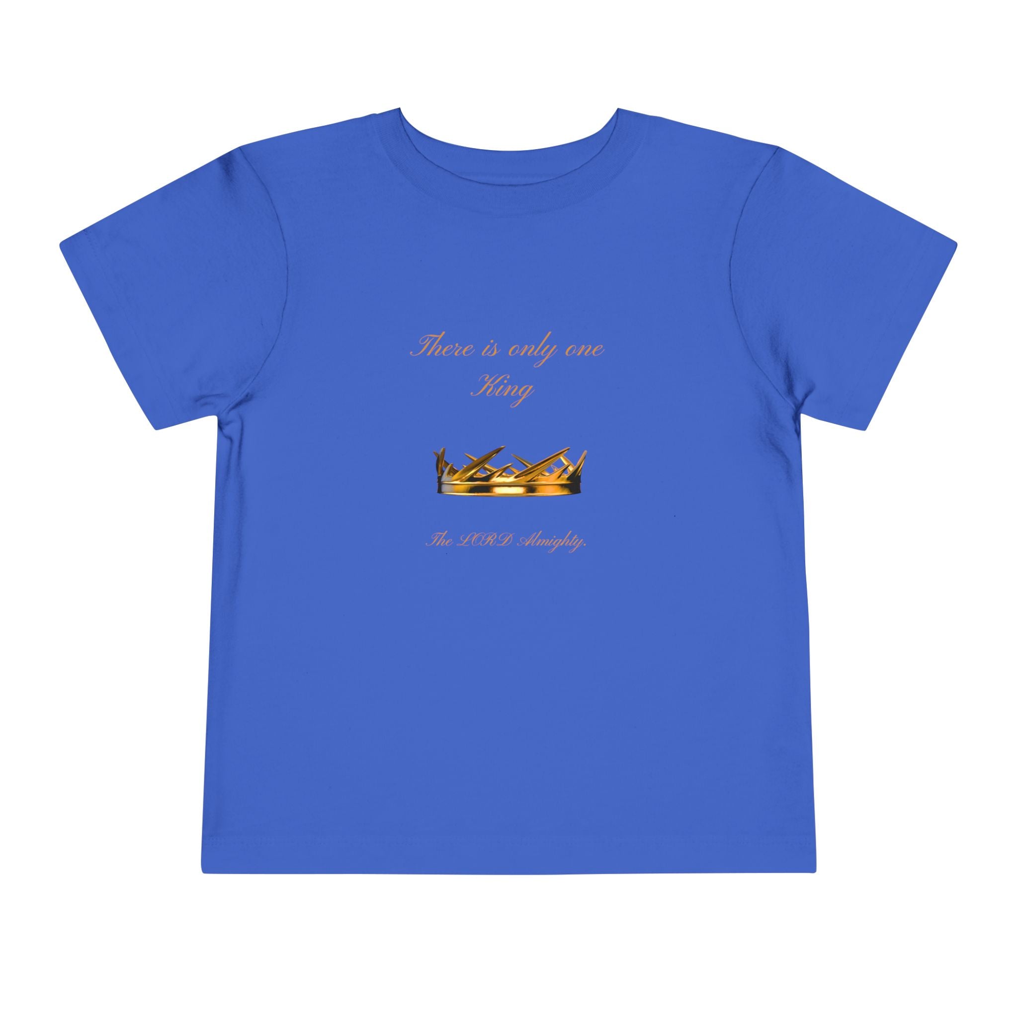 Toddler Tee - 'There is only one King' Crown Christian Baby Shirt