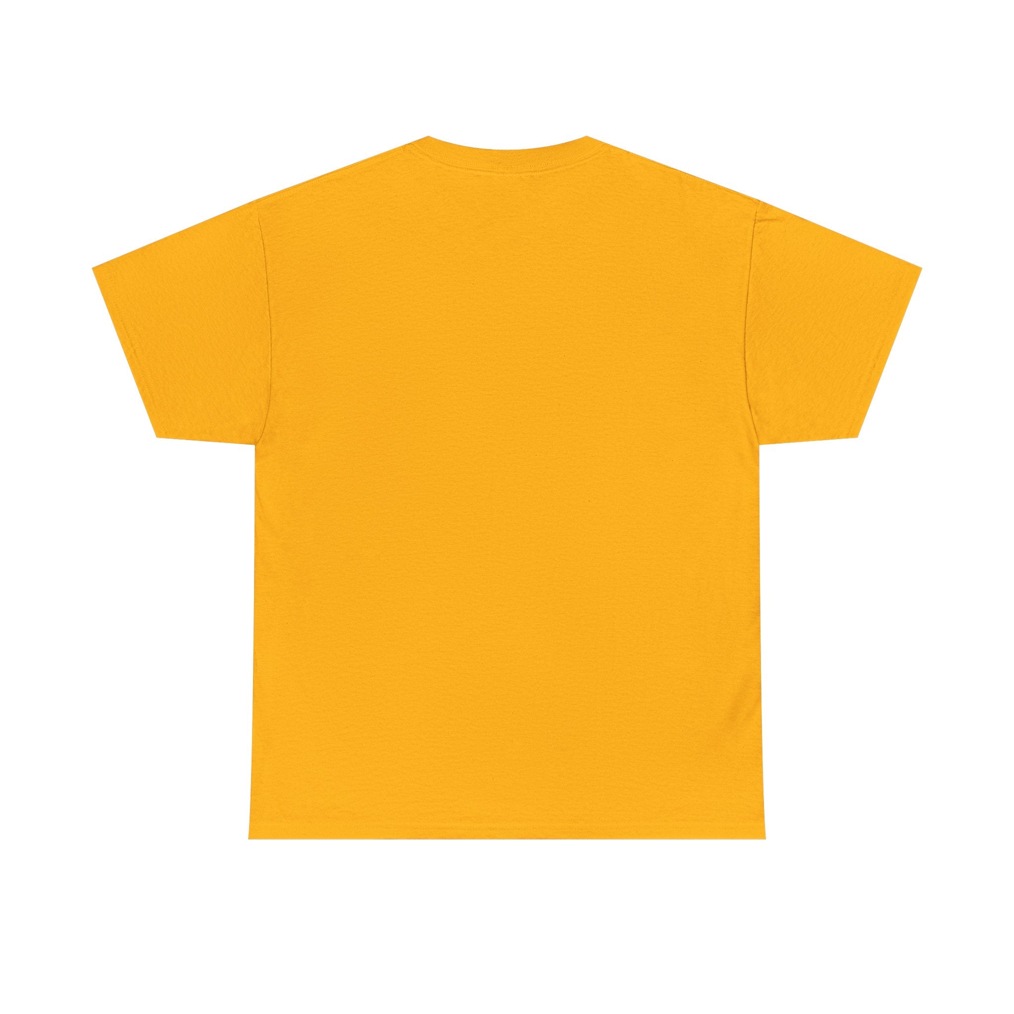 STOP Graphic Tee — Bold Yellow Text Block Protest T-Shirt