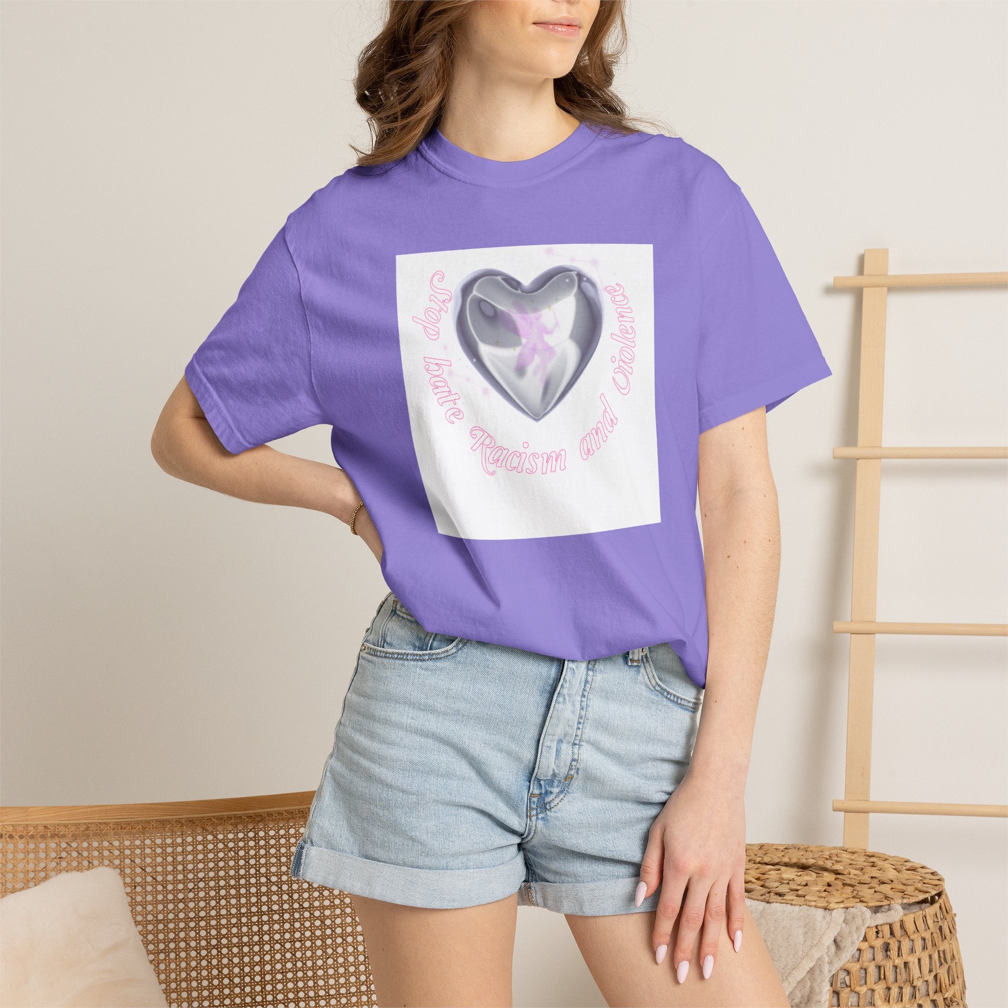 Heart Butterfly Tee — "Love, Hope, Passion and Patience" Graphic T-Shirt
