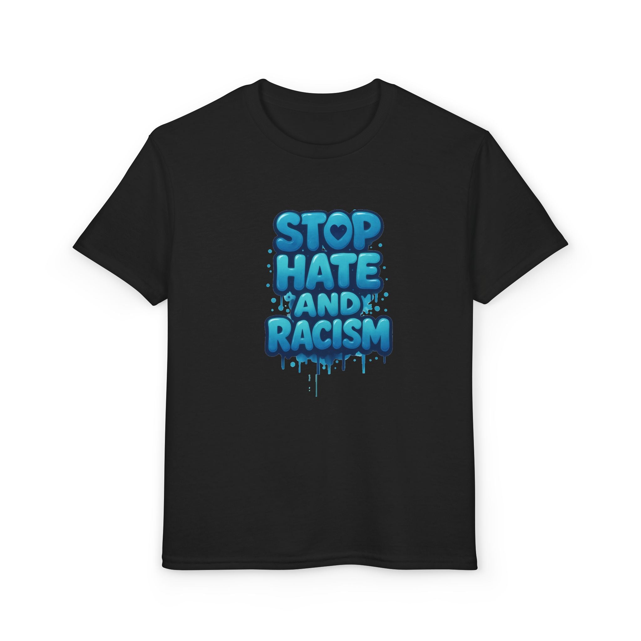 Stop Hate and Racism Youth T-Shirt — Anti-Racism Message Tee