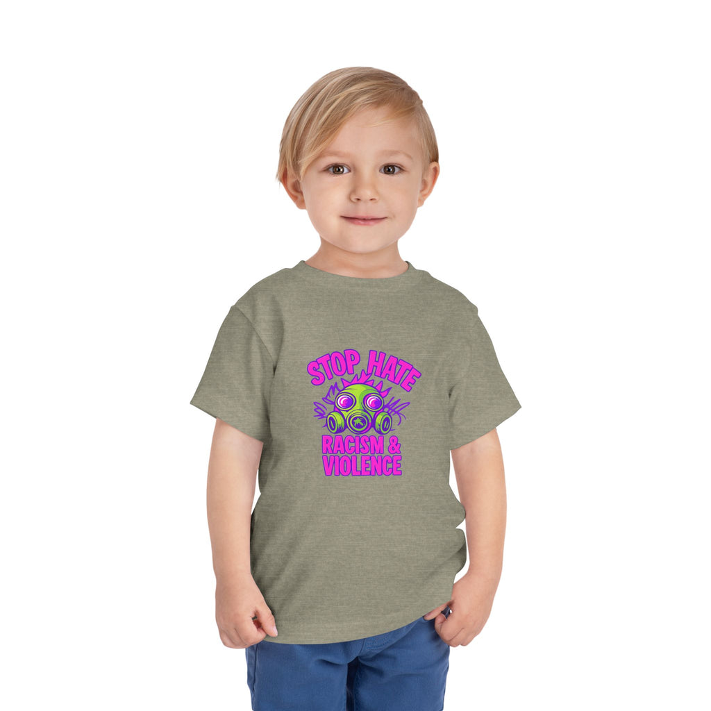 Stop Hate Toddler Tee – "Stop Hate Racism & Violence" Graphic