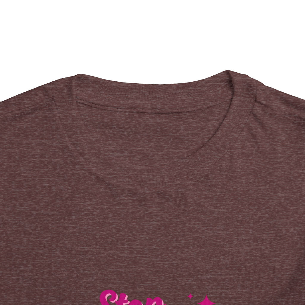 Toddler Tee "Stop Hate and Racism" — Pink Social Justice Kids Shirt