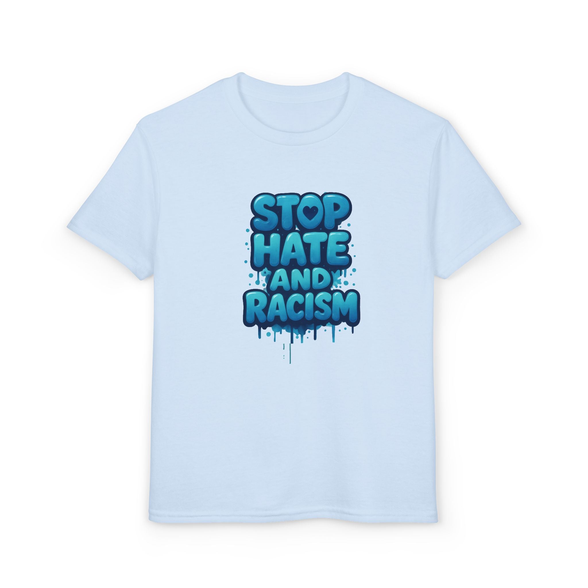Stop Hate and Racism Youth T-Shirt — Anti-Racism Message Tee