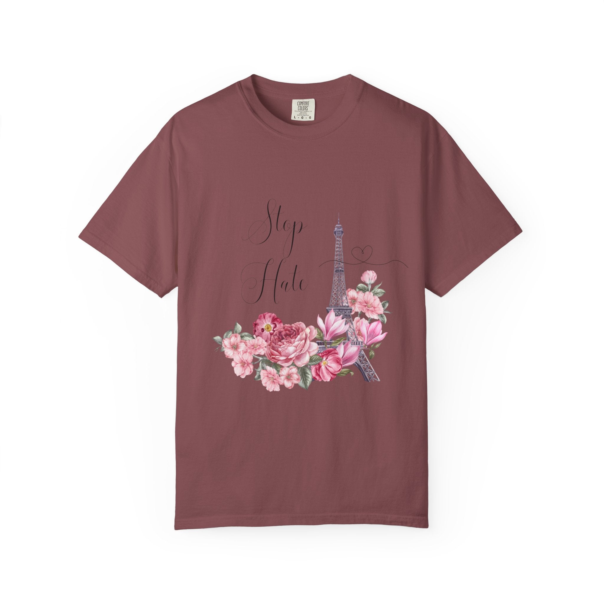 Paris Floral 'Stay Awhile' T-Shirt
