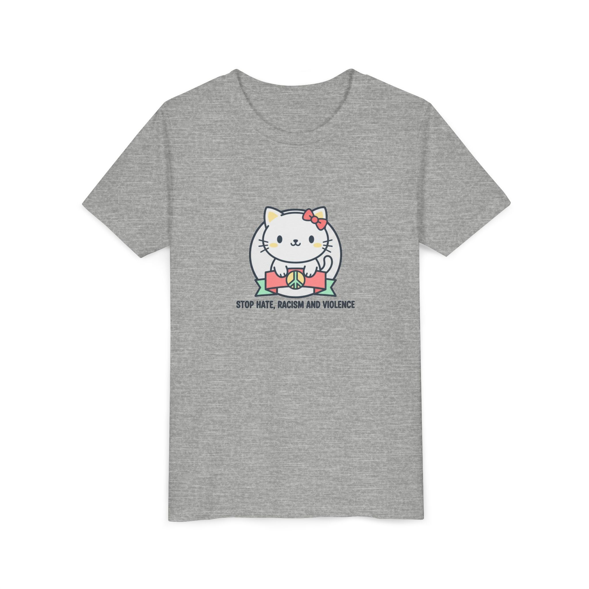 Youth Tee — HELLO KITTY STOP HATE RACISM VIOLENCE