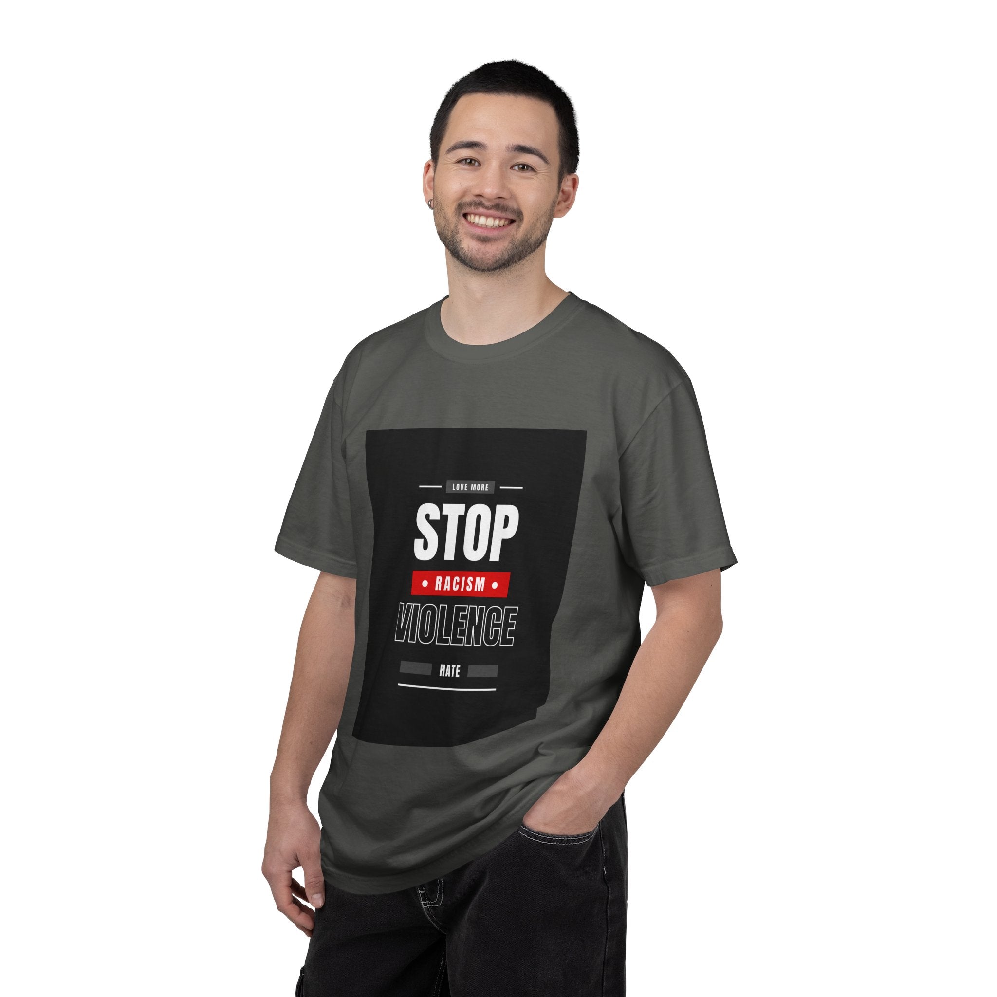 Stop Racism Stop Violence T-Shirt — Anti-Racism Protest Tee