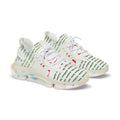 Mesh Sneakers — Men’s Lightweight Breathable Trainers with Repeating Script Design
