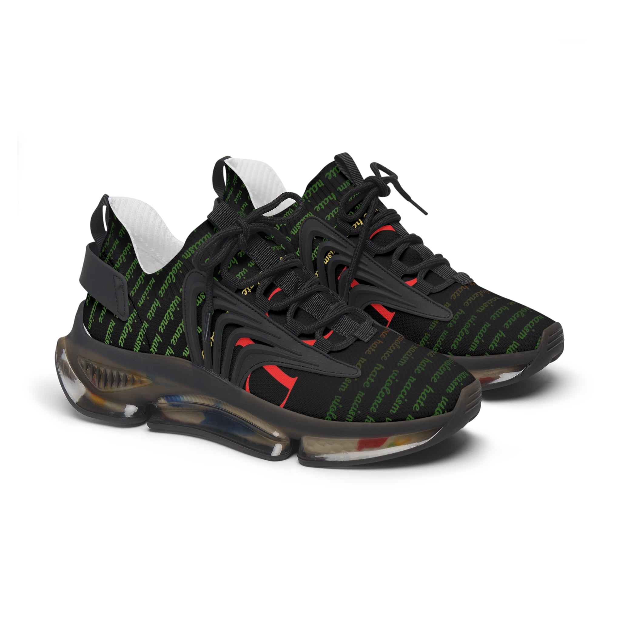 Women's Mesh Sneakers — Lightweight Breathable Athletic Shoe with Graphic Knit Design