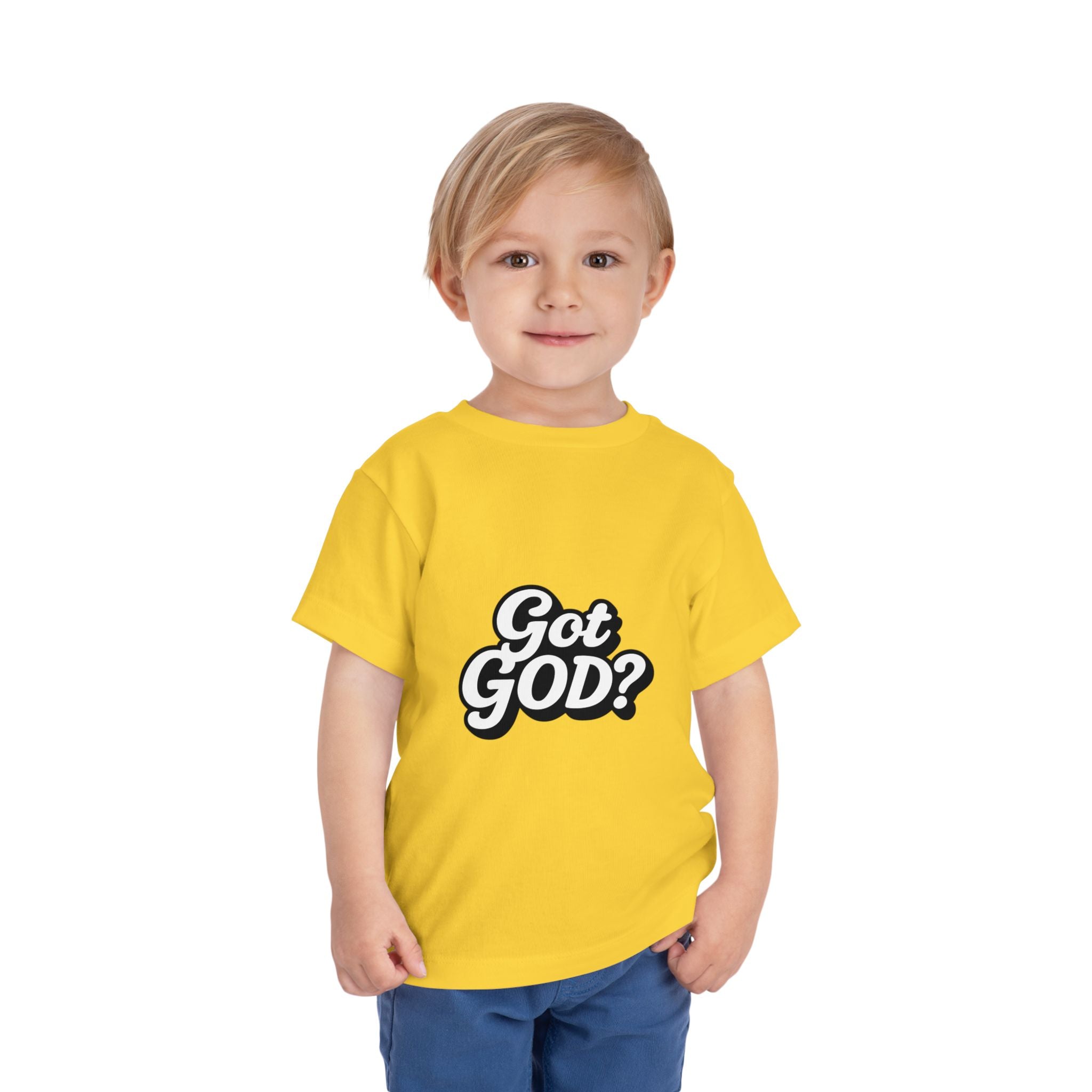 Toddler Tee — "Got GOD?" Christian Graphic Shirt for Kids