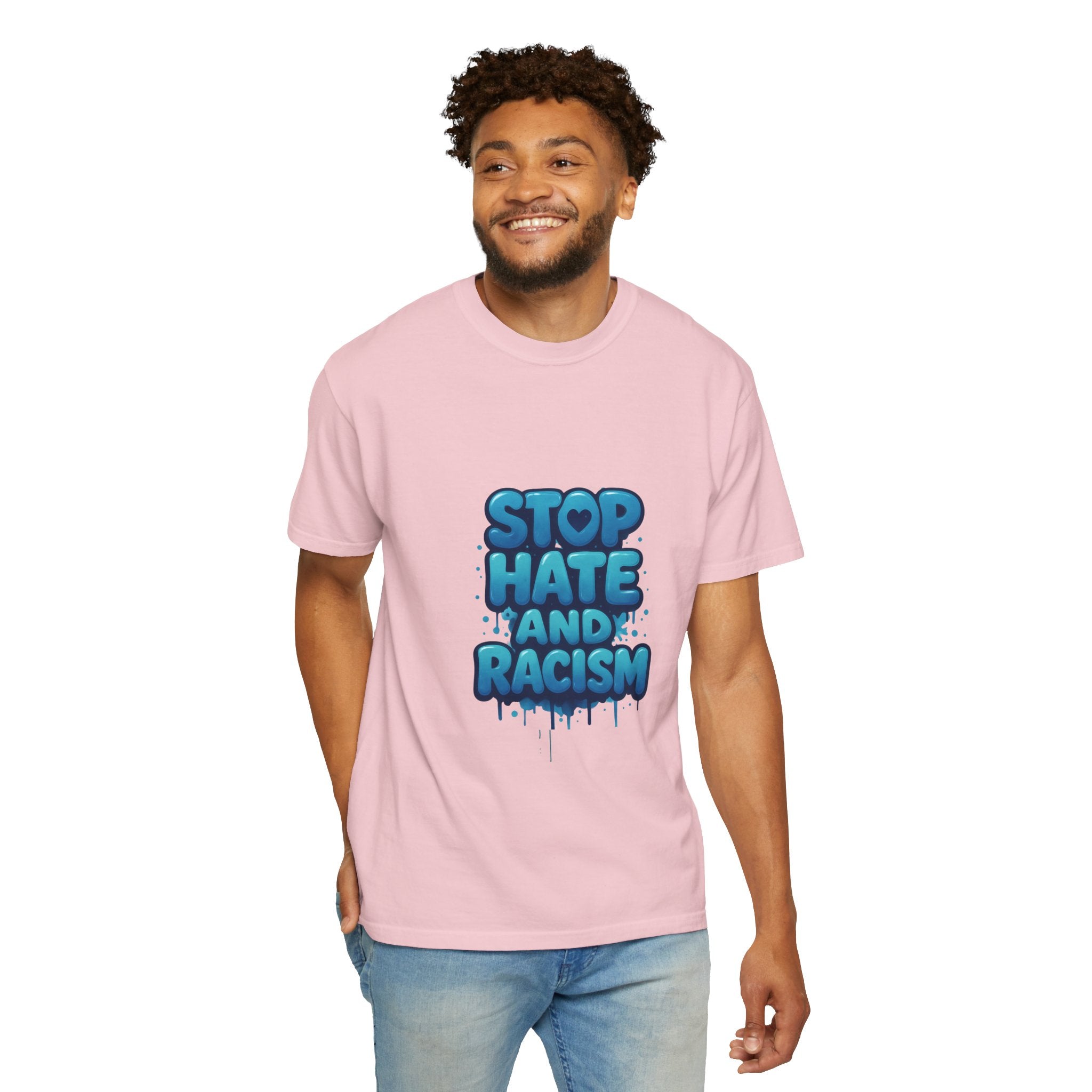 Stop Hate and Racism T-Shirt — Bold Anti-Racism Graphic Tee