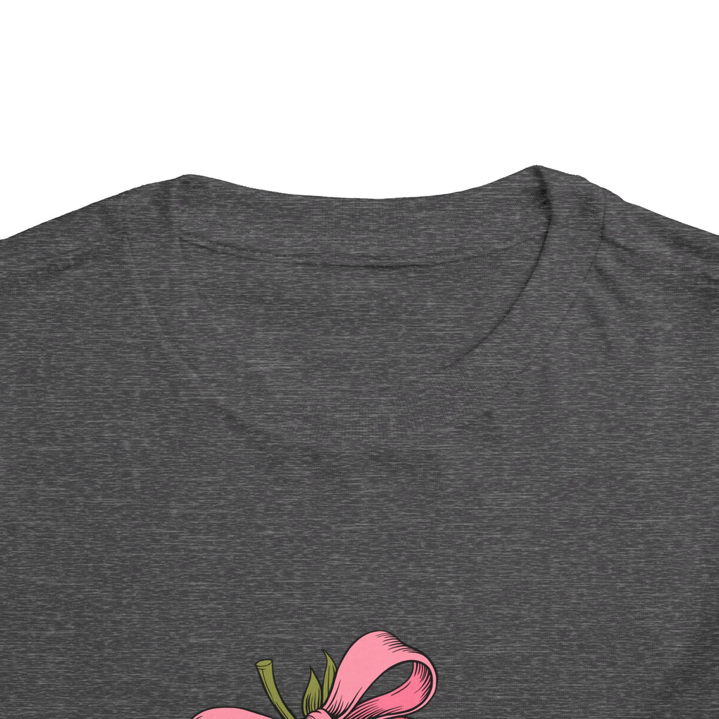 Toddler Tee — Pink Gift Strawberry Graphic "Stop Rockin and Rollin"