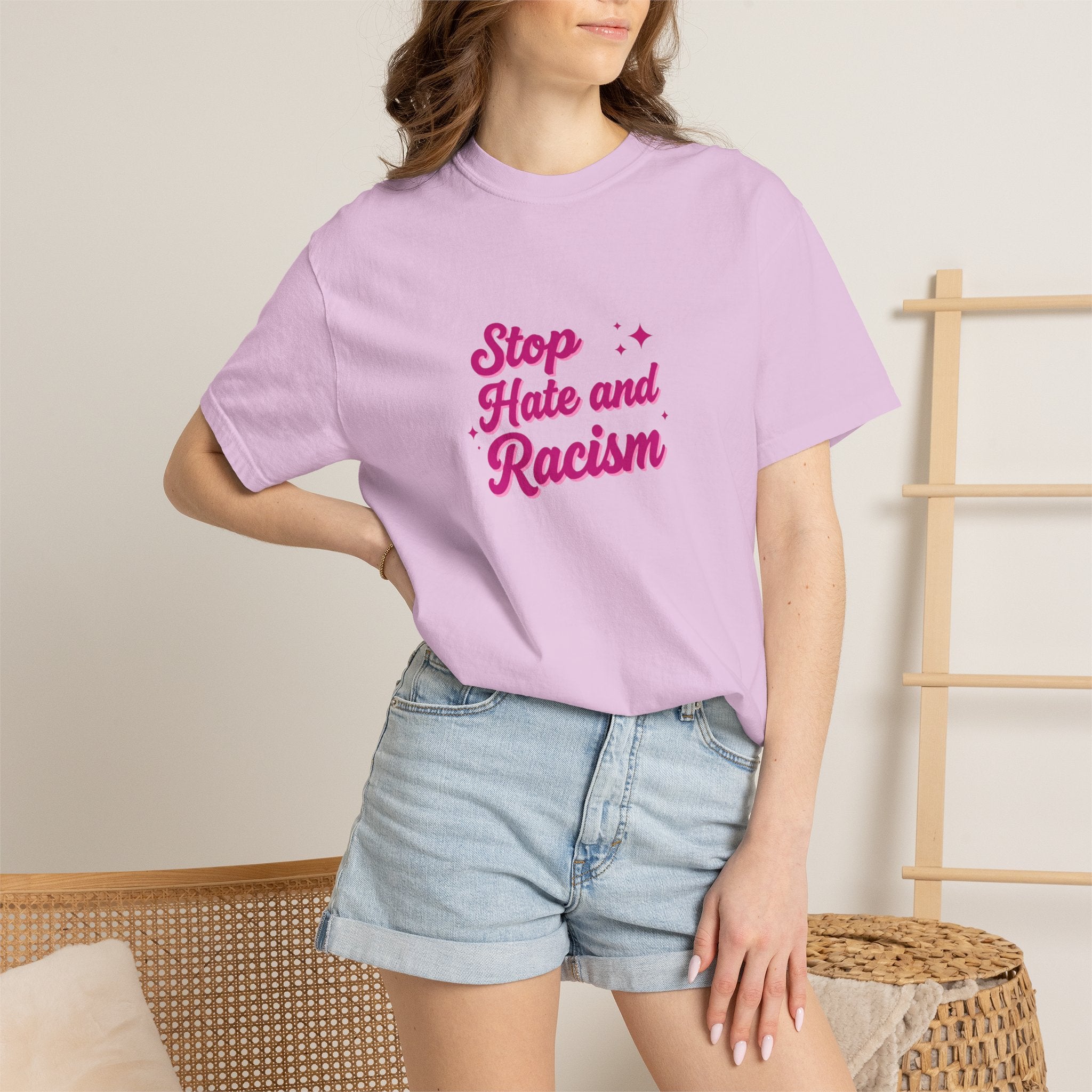 Stop Hate and Racism T-Shirt — Anti-Racism Graphic Tee