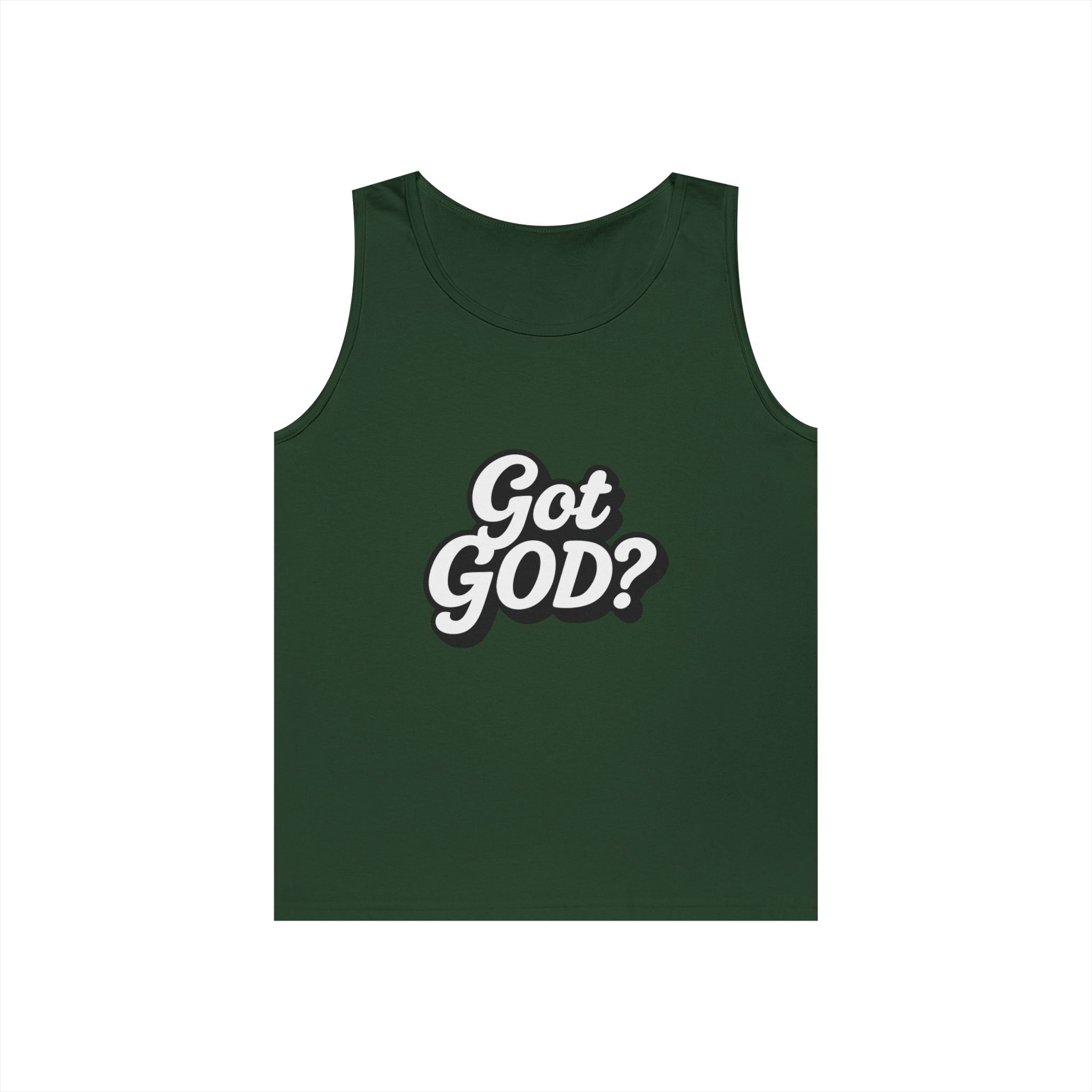 Got God? Tank Top — Retro Script Faith Graphic Tank
