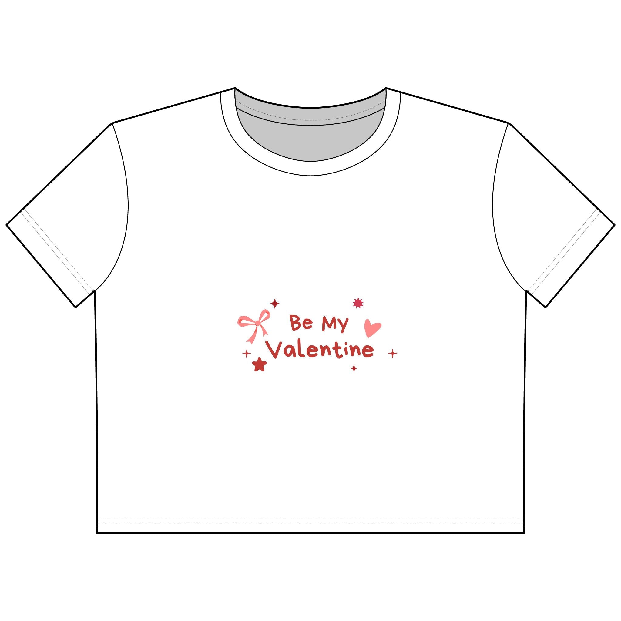 Be My Valentine Cropped Tee