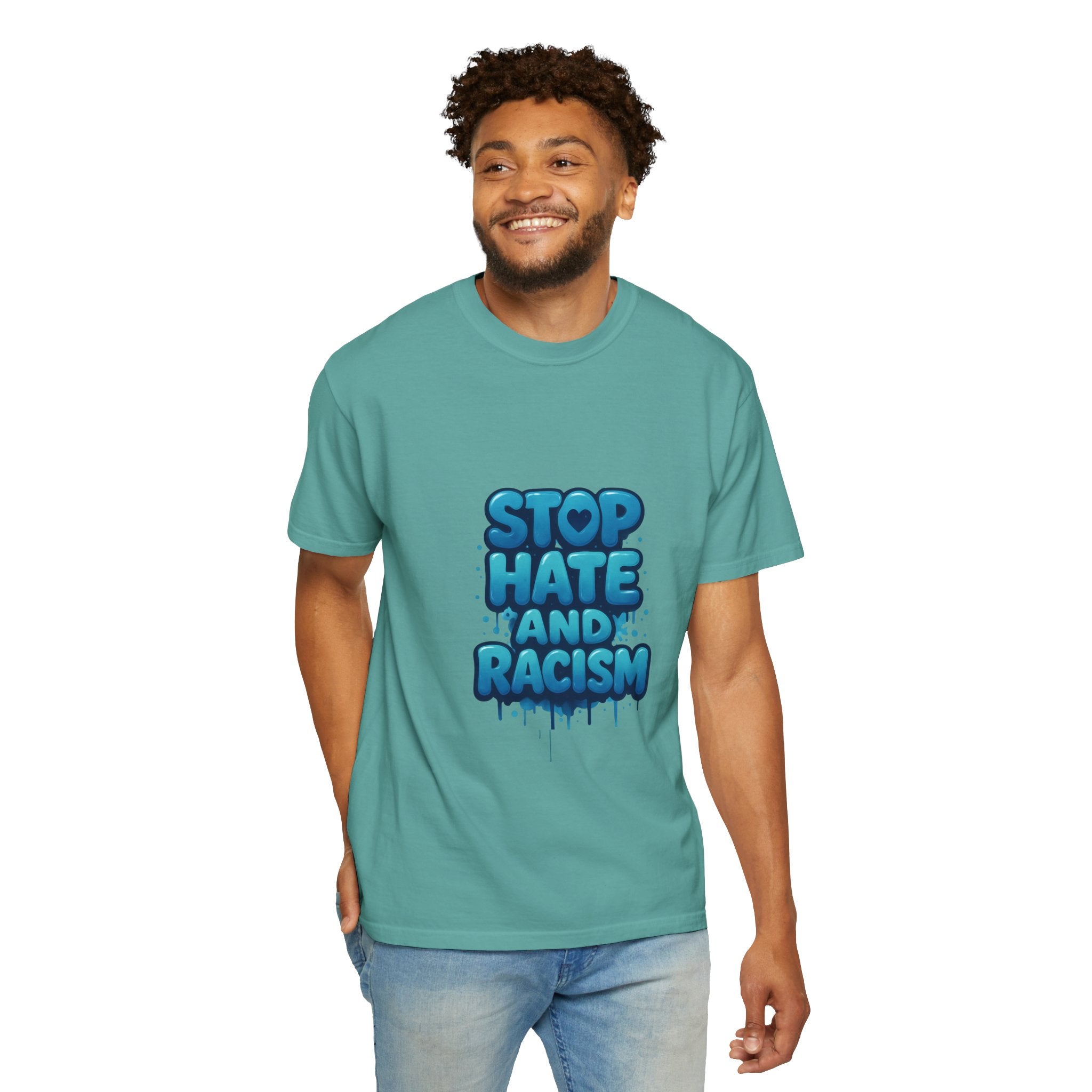 Stop Hate and Racism T-Shirt — Bold Anti-Racism Graphic Tee