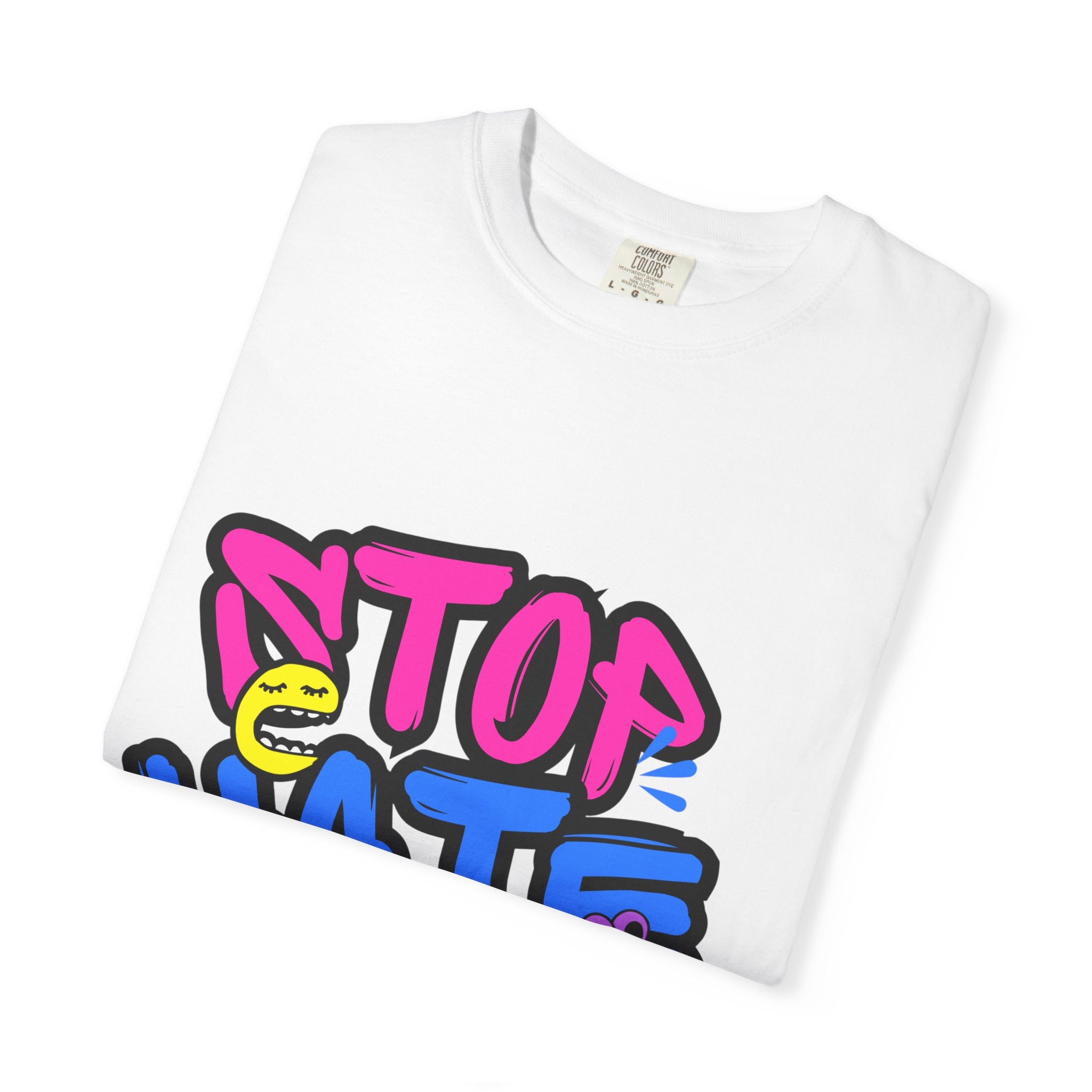 Stop Hate Racism T-Shirt — Colorful Anti-Racism Graphic Tee