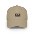 Stop Racism Baseball Cap – Red Low Profile Anti-Racism Hat