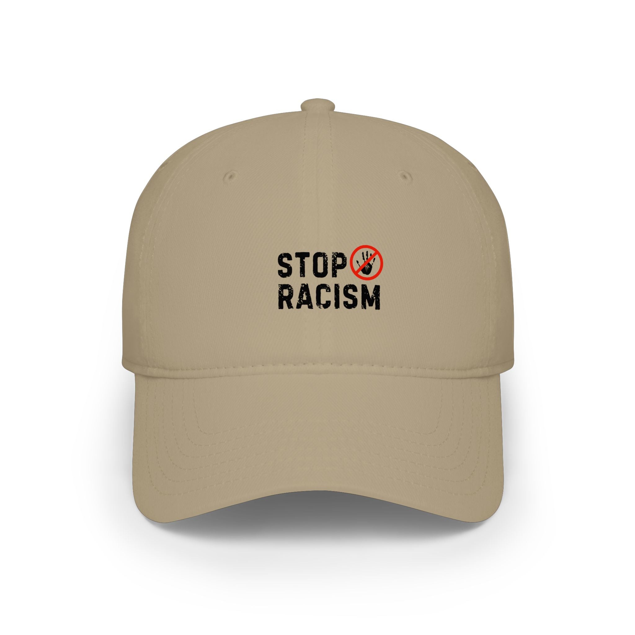 Stop Racism Baseball Cap – Red Low Profile Anti-Racism Hat