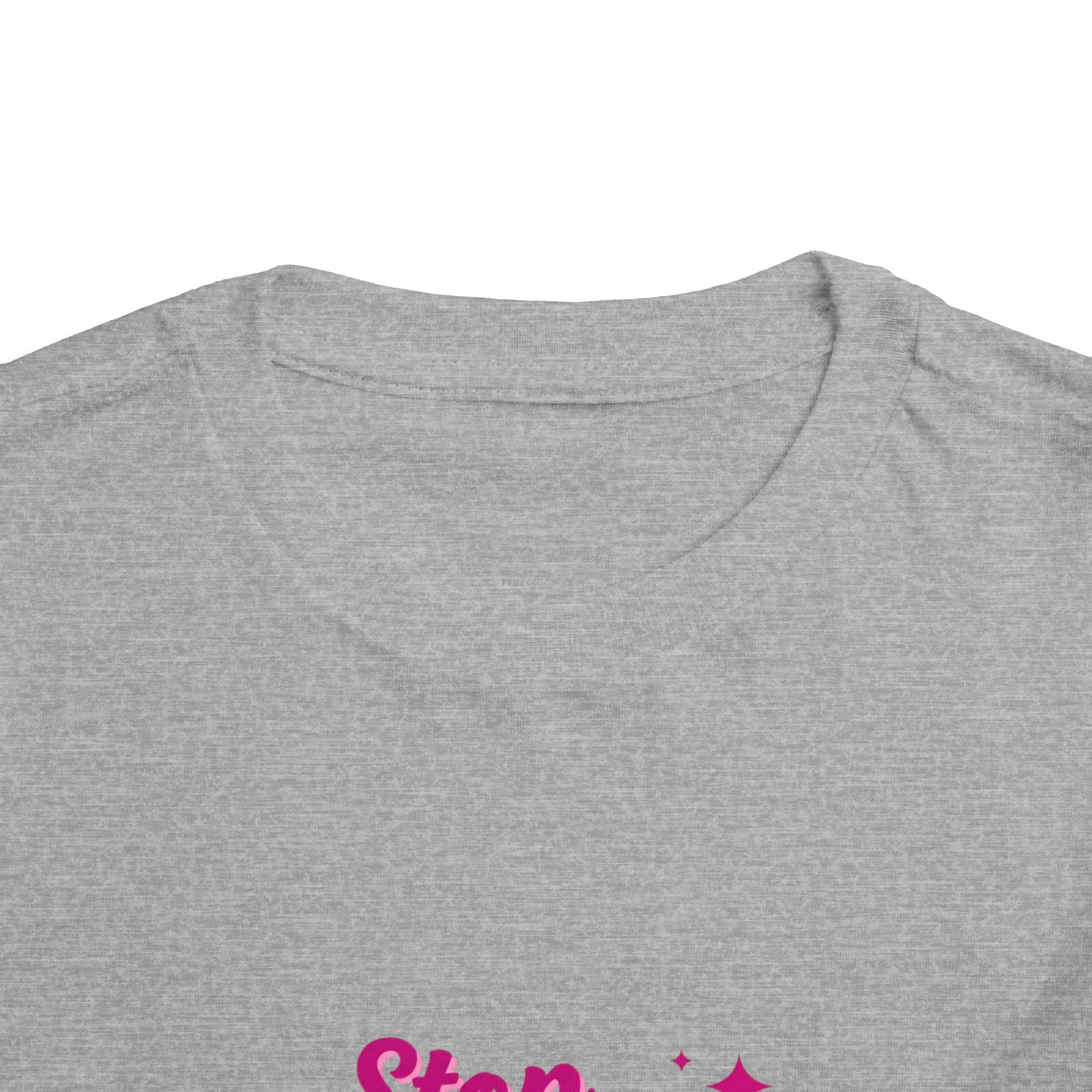 Toddler Tee "Stop Hate and Racism" — Pink Social Justice Kids Shirt