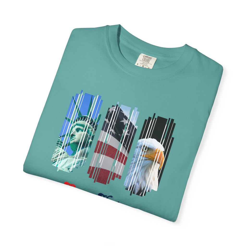 Patriotic 'Stop Hate Racism and Violence' T-Shirt