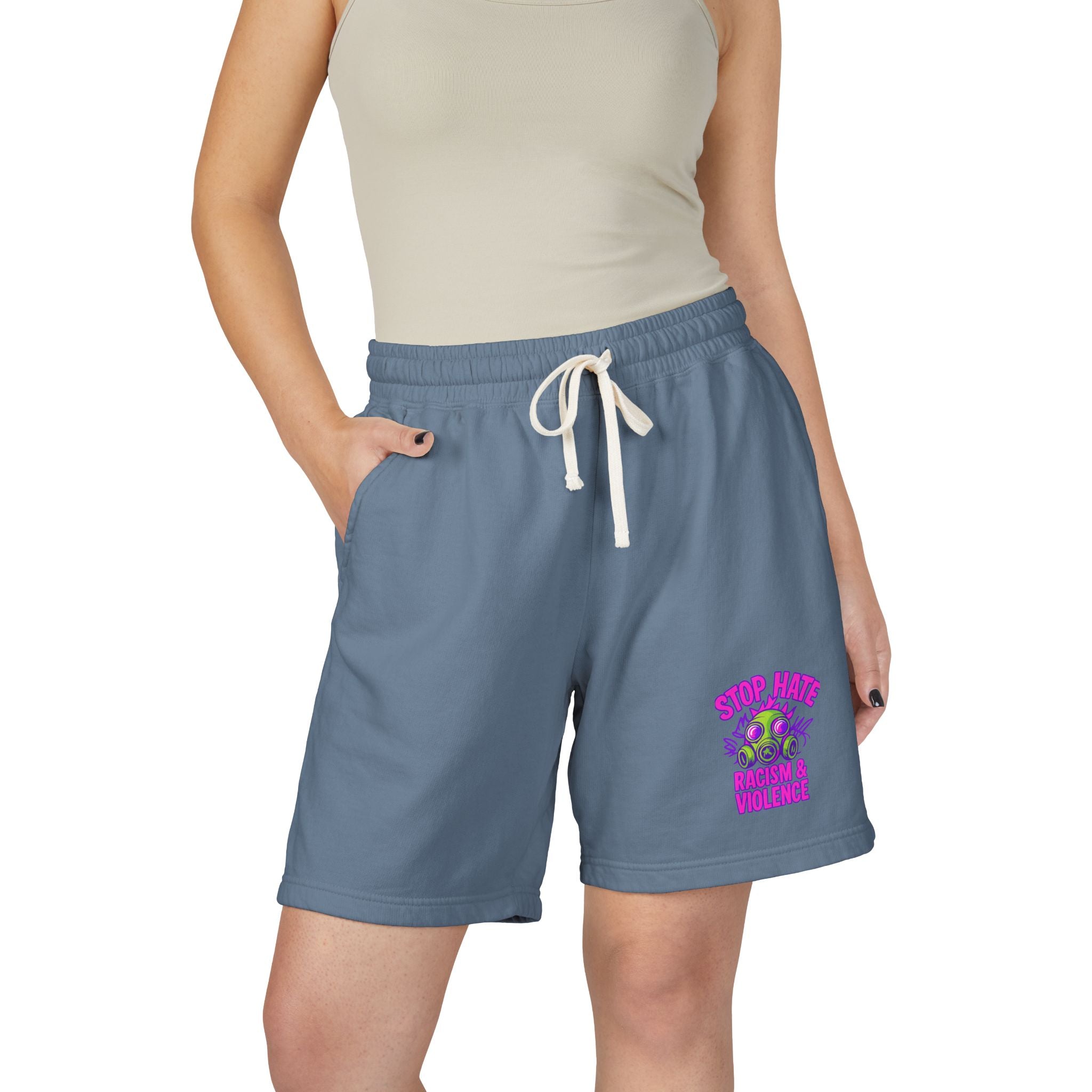Lightweight Fleece Sweat Shorts — "Step Back Into Your Era" Retro Graphic