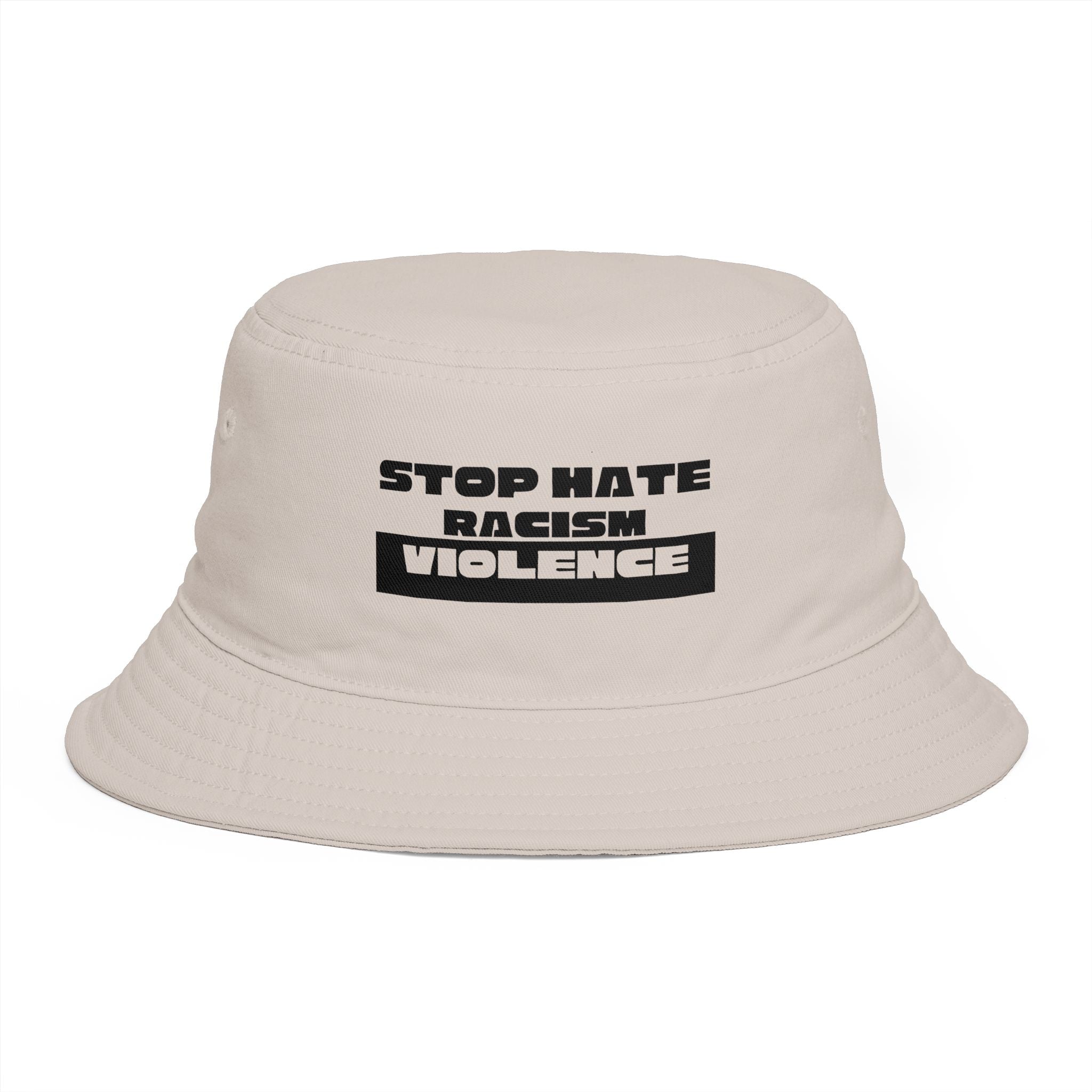 Bucket Hat - "Stop Hate Racism Violence" Anti-Racism Statement Hat